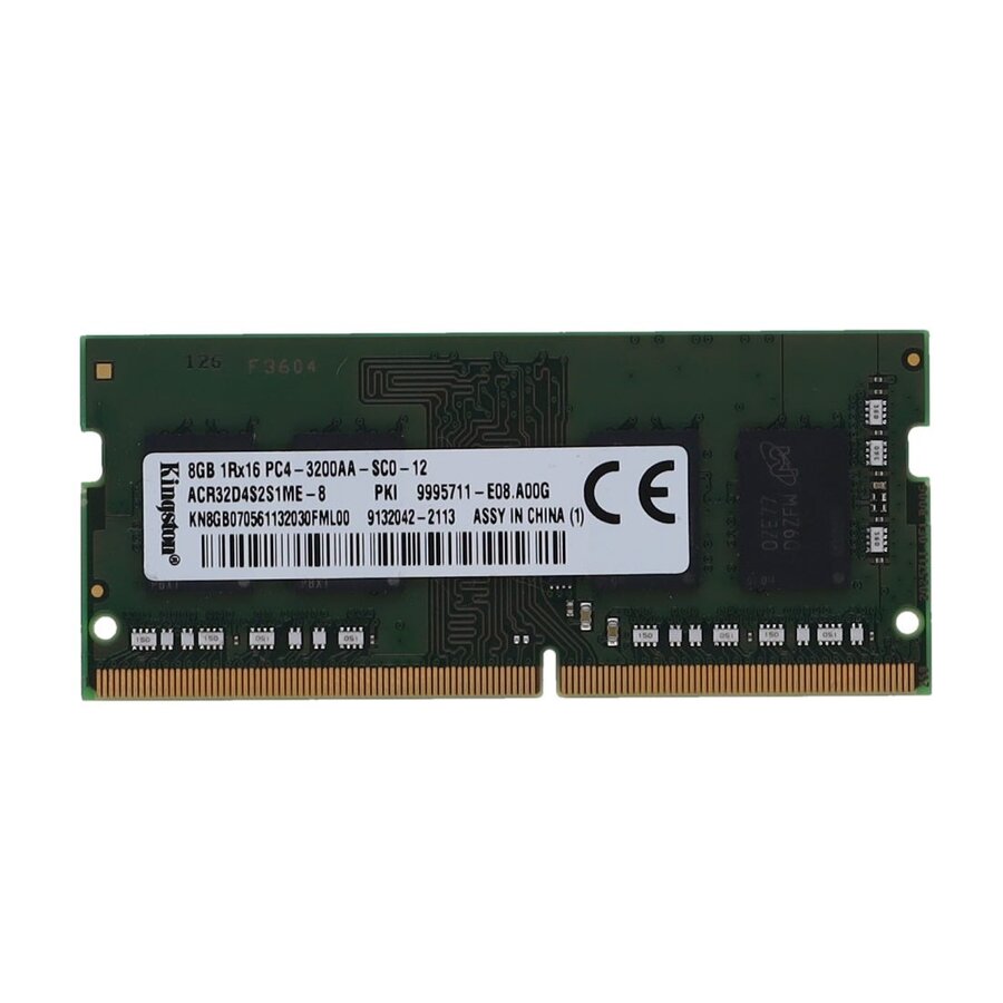 Kingston ACR32D4S2S1ME-8 – 8GB DDR4 SODIMM – 260-pin – 3200 MHz – 1.2V – 1Rx16-1