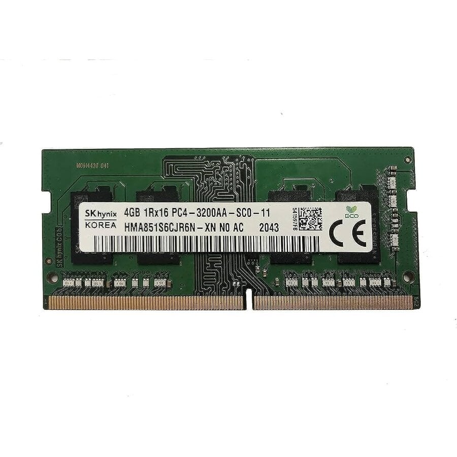 SK hynix HMA851S6CJR6N-XN – 4GB DDR4 SODIMM – 260-pin – 3200 MHz – 1.2V – 1Rx16-1