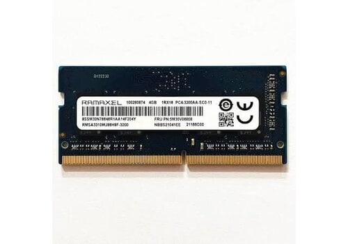 Ramaxel RMSA3310MJ86H9F-3200 – 4GB DDR4 SODIMM – 260-pin – 3200 MHz – 1.2V – 1Rx16 