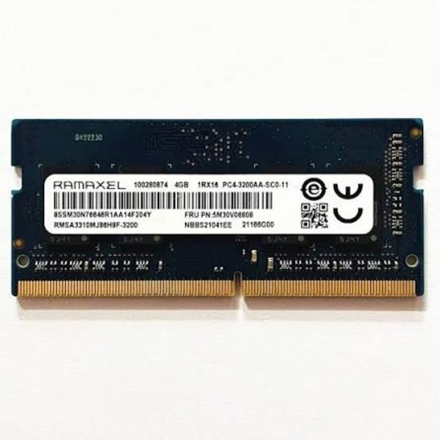 Ramaxel RMSA3310MJ86H9F-3200 – 4GB DDR4 SODIMM – 260-pin – 3200 MHz – 1.2V – 1Rx16-1