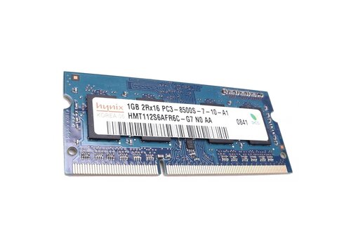 SK hynix HMT112S6BFR6C-8500S – 1GB DDR3 SODIMM – 204-pin – 1066 MHz – 1.5V – 2Rx16 