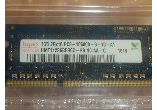 SK hynix HMT112S6BFR6C-10600S – 1GB DDR3 SODIMM – 204-pin – 1333 MHz – 1.5V – 2Rx16 