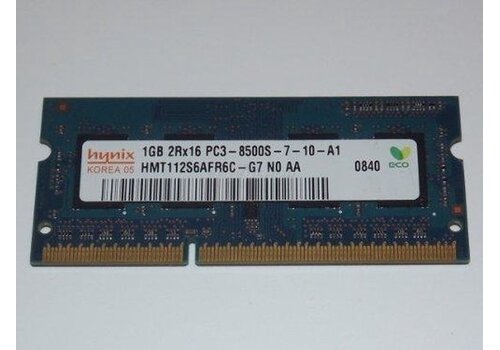 SK hynix HMT112S6AFR6C-G7 – 1GB DDR3 SODIMM – 204-pin – 1066 MHz – 1.5V – 1Rx8 