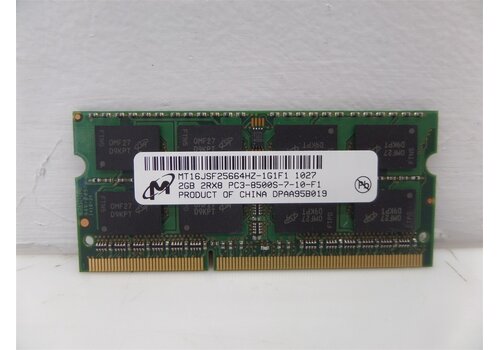 Micron MT16JSF25664HZ-1G1F1 – 2GB DDR3 SODIMM – 204-pin – 1066 MHz – PC3-8500S – 1.5V – 2Rx8 