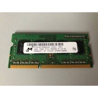 Micron MT8JSF25664HZ-1G4D1 – 2GB DDR3 SODIMM – 204-pin – 1333 MHz – PC3-10600 – 1.5V – 1Rx8
