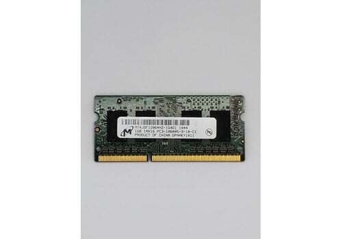 Micron MT4JSF12864HZ-1G4D1 – 1GB DDR3 SODIMM – 204-pin – 1333 MHz – PC3-10600 – 1.5V – 1Rx16 