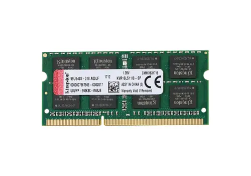 Kingston KVR16LS11/8 – 8GB DDR3L SODIMM – 204-pin – 1600 MHz – PC3L-12800 – 1.35V – 2Rx8 