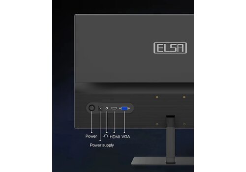 Elsa 27 Inch Monitor - IPS FHD - HDMI/VGA - 1920x1080 - Flat Panel 