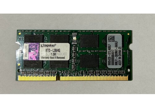 Kingston KTD-L3B/4G – 4GB DDR3 SODIMM – 204-pin – 1333 MHz – 1.5V – 2Rx8 