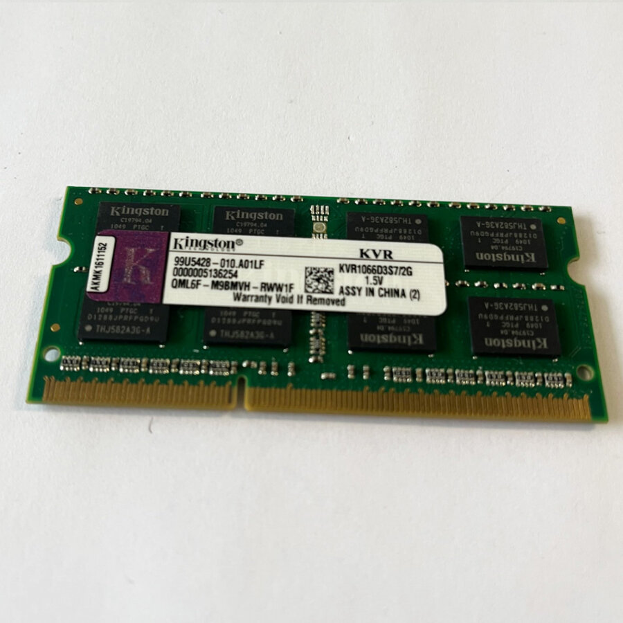 Kingston KVR1066D3S8S7/2G – 2GB DDR3 SODIMM – 204-pin – 1066 MHz – 1.5V – 1Rx8-1