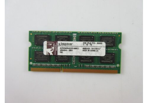 Kingston ACR256X64D3S1066C7 – 2GB DDR3 SODIMM – 204-pin – 1066 MHz – 1.5V – 2Rx8 