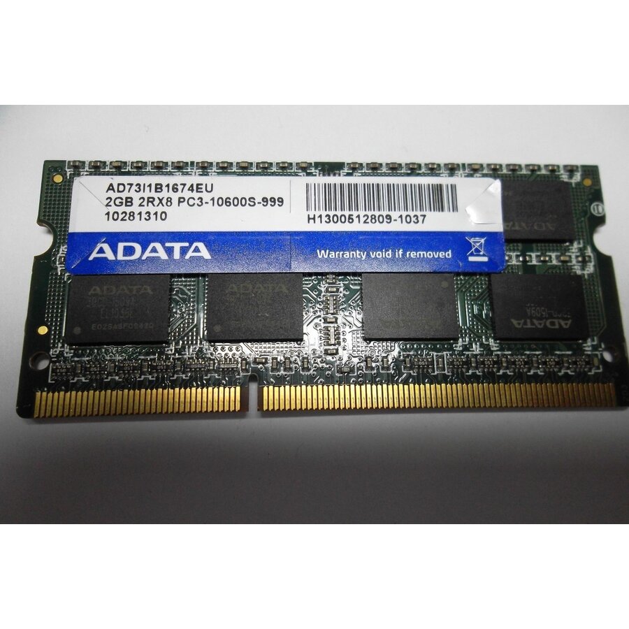A-DATA AD73I1B1674EU – 2GB DDR3 SODIMM – 204-pin – 1333 MHz – 1.5V – 2Rx8-1