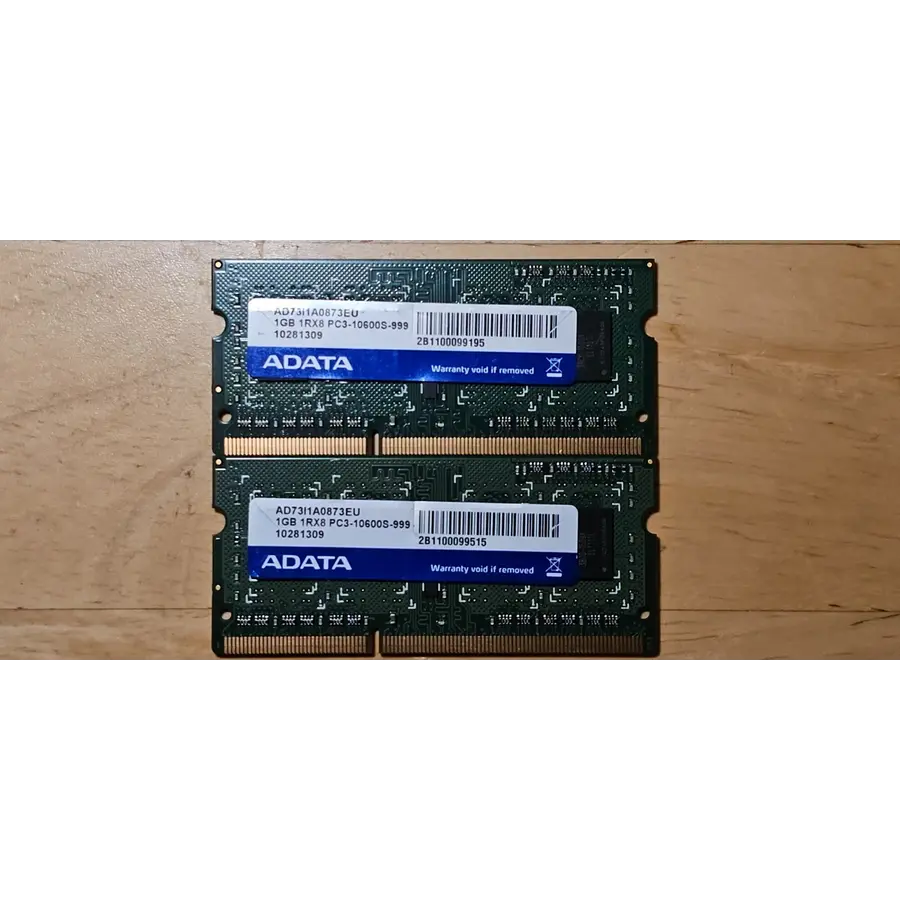 A-DATA AD73I1A0873EG – 1GB DDR3 SODIMM – 204-Pin – 1333 MHz – PC3-10600S – 1Rx8-1