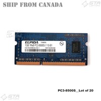 Elpida EBJ10UE8BDS0-DJ-F – 1GB DDR3 SODIMM – 204-Pin – 1333 MHz – PC3-10600S – 1Rx8