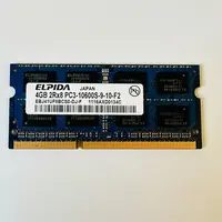 Elpida EBJ4UF8BCS0-DJ-F – 4GB DDR3 SODIMM – 204-Pin – 1333 MHz – PC3-10600S – 2Rx8