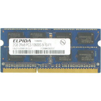 Elpida EBJ21UE8BFU0-DJ-F – 2GB DDR3 SODIMM – 204-Pin – 1333 MHz – PC3-10600S – 2Rx8