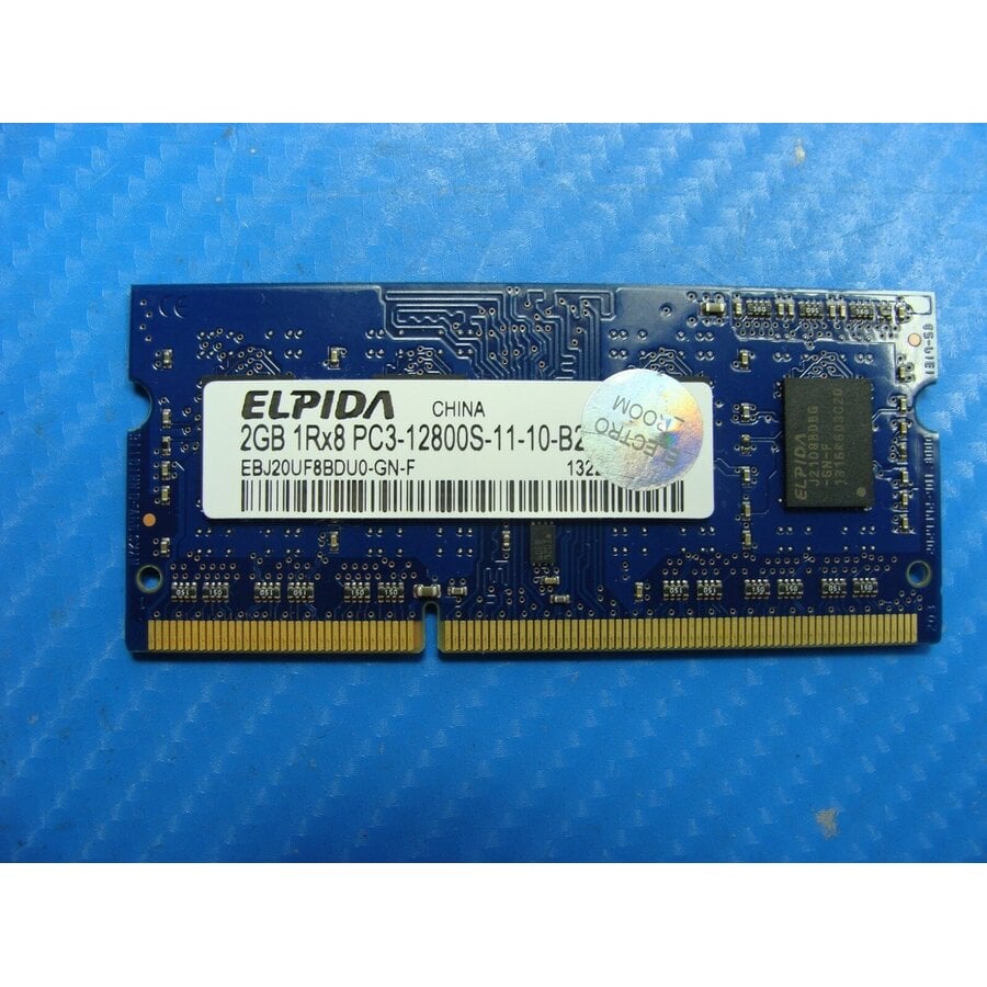 Elpida EBJ20UF8BDU0-GN-F – 2GB DDR3 SODIMM – 204-Pin – 1600 MHz – PC3-12800S – 1Rx8-1