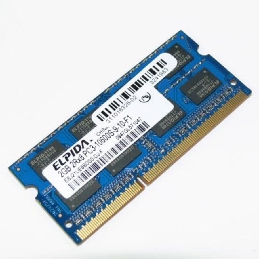 Elpida EBJ21UE8BDS0-DJ-F – 2GB DDR3 SODIMM – 204-Pin – 1333 MHz – PC3-10600S – 2Rx8-1