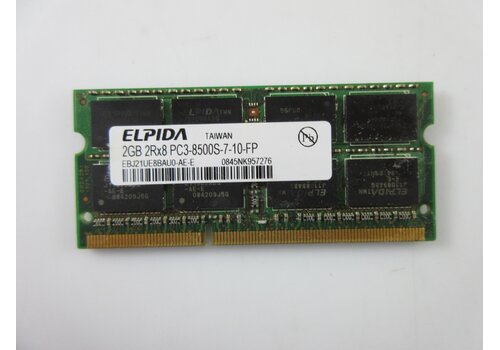 Elpida EBJ21UE8BAU0-AE-E – 2GB DDR3 SODIMM – 204-Pin – 1066 MHz – PC3-8500S – 2Rx8 