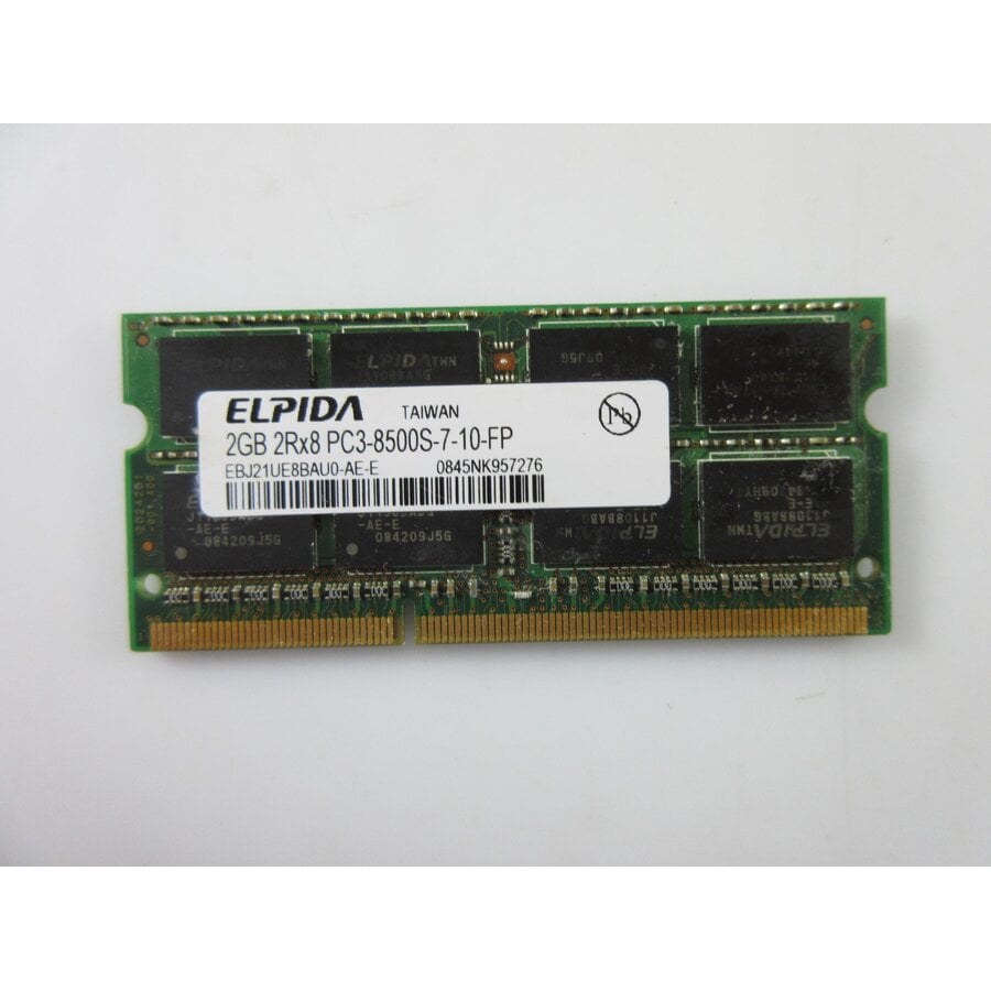 Elpida EBJ21UE8BAU0-AE-E – 2GB DDR3 SODIMM – 204-Pin – 1066 MHz – PC3-8500S – 2Rx8-1