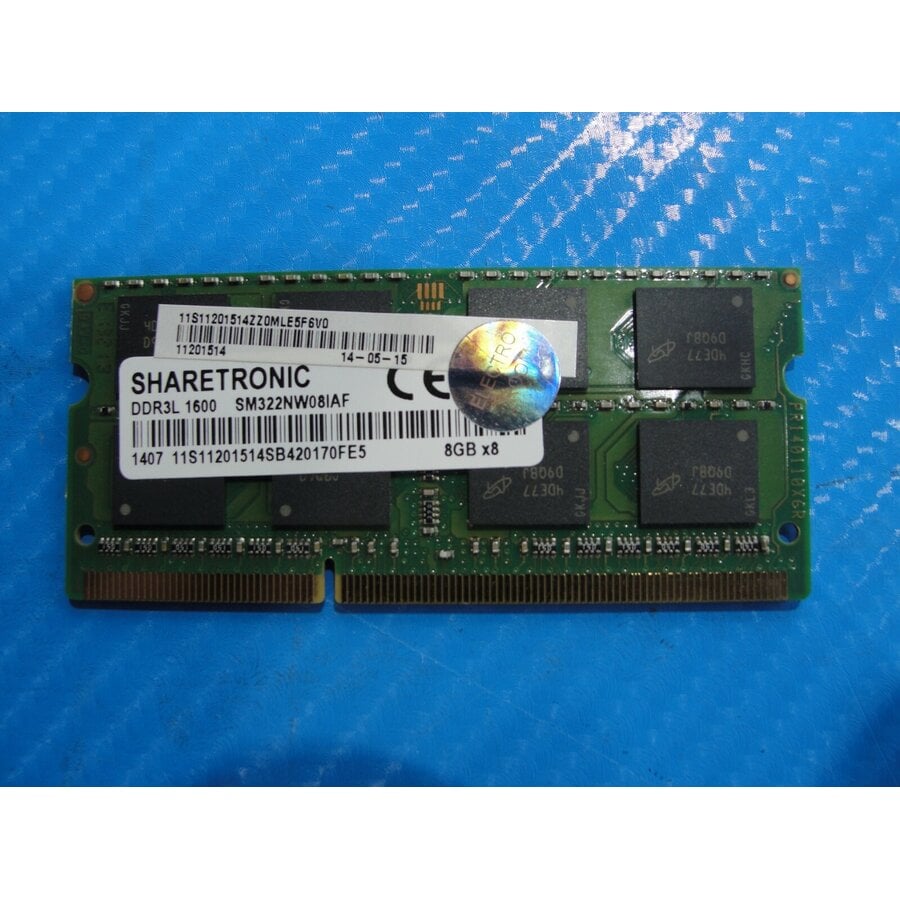 Sharetronic SM322NW08IAF – 8GB DDR3L SODIMM – 204-Pin – 1600 MHz – PC3L-12800S-1