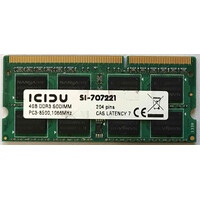 ICIDU SI-707221 – 4GB DDR3 SODIMM – 204-Pin – 1066 MHz – PC3-8500