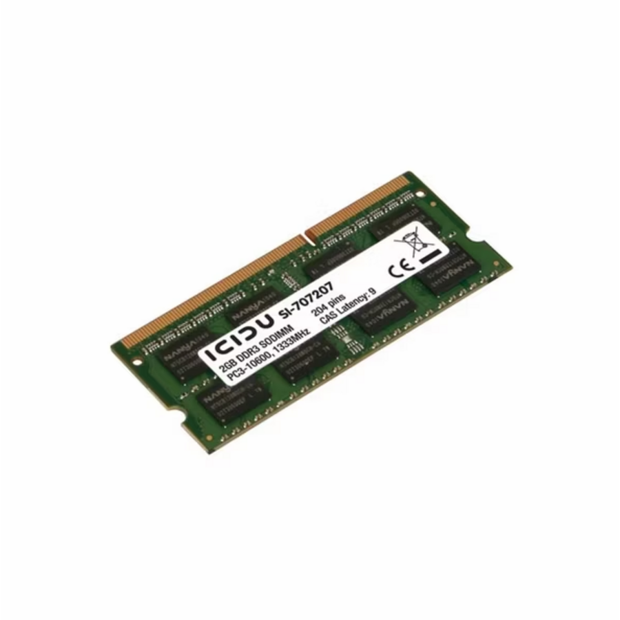 ICIDU SI-707207 – 2GB DDR3 SODIMM – 204-Pin – 1333 MHz – PC3-10600 – CL9-1