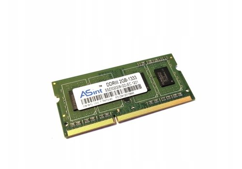 ASint SSZ302G08-GDJEC – 2GB DDR3 SODIMM – 204-Pin – 1333 MHz – PC3-10600S – 1.5V 
