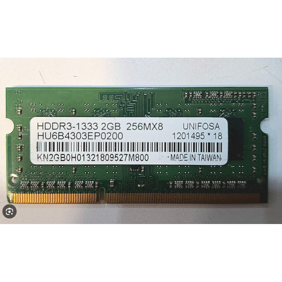 Unifosa HU6B4303EP0200 – 2GB DDR3 SODIMM – 204-Pin – 1333 MHz – PC3-10600S-1