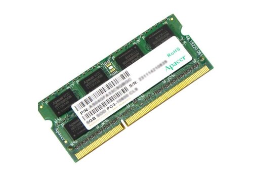Apacer SODIMM PC3-10600 CL9 – 4GB DDR3 – 204-Pin – 1333 MHz – 1.5V – CL9 