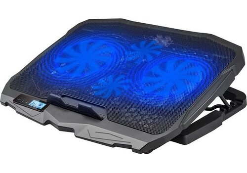 Greenure Laptop Koeler – Cooling Pad – Laptopstandaard – Verstelbaar – Tot 17 inch – 4 Ventilatoren 