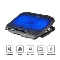 thumb-Greenure Laptop Koeler – Cooling Pad – Laptopstandaard – Verstelbaar – Tot 17 inch – 4 Ventilatoren-4
