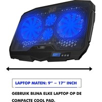 thumb-Greenure Laptop Koeler – Cooling Pad – Laptopstandaard – Verstelbaar – Tot 17 inch – 4 Ventilatoren-7