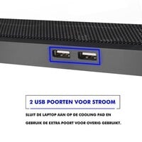 thumb-Greenure Laptop Koeler – Cooling Pad – Laptopstandaard – Verstelbaar – Tot 17 inch – 4 Ventilatoren-9