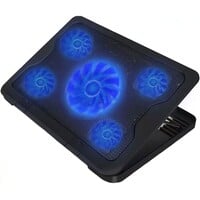 thumb-Greenure Laptop Cooler tot 17 inch – Cooling Pad – 5 Ventilatoren – 2 USB Poorten – Verstelbare Verhoging-2