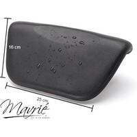 thumb-Mavrié Luxe Badkussen – Badhoofdkussen – Antislip Zuignappen – Comfortabel Nek- en Hoofdkussen – Zwart-3
