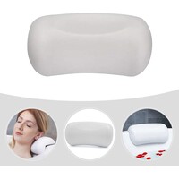 thumb-Mavrié Badkussen – Badhoofdkussen – Antislip Zuignappen – Comfortabele Nek- en Hoofdsteun – Wit-2