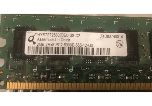 Qimonda HYS72T256020EU-3S-B – 2GB DDR2 ECC Registered DIMM Servergeheugen 