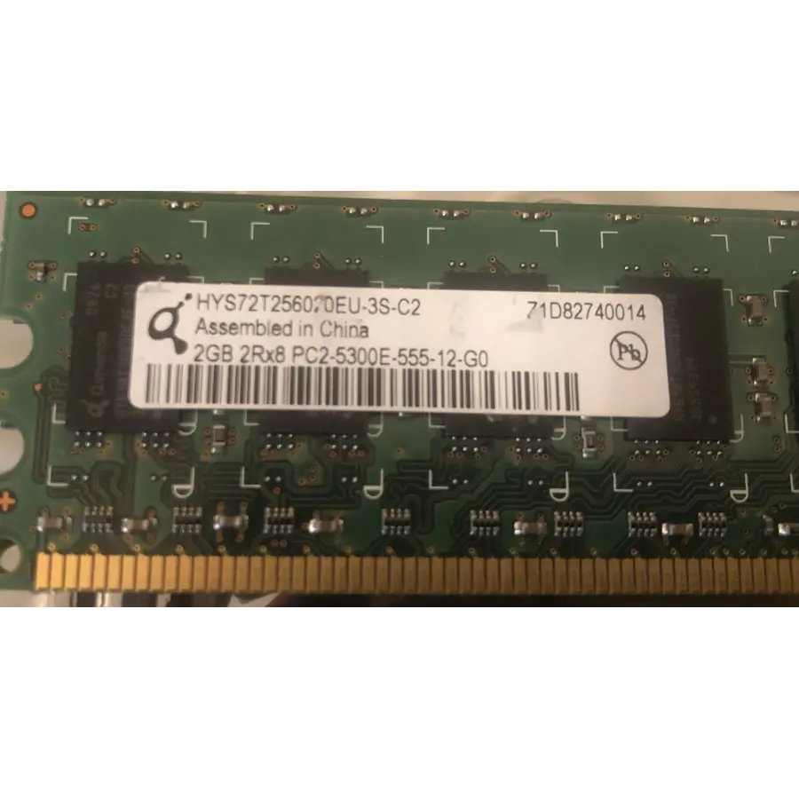 Qimonda HYS72T256020EU-3S-B – 2GB DDR2 ECC Registered DIMM Servergeheugen-1