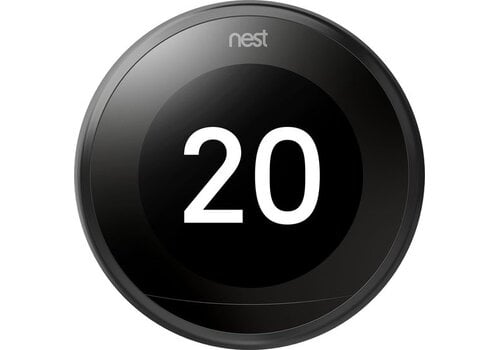 Google Nest Learning Thermostat V3 – Slimme Thermostaat – Zwart – OpenTherm – Wifi – 