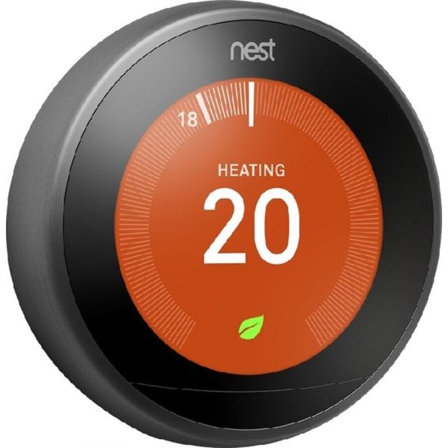 Google Nest Learning Thermostat V3 – Slimme Thermostaat – Zwart – OpenTherm – Wifi –-2