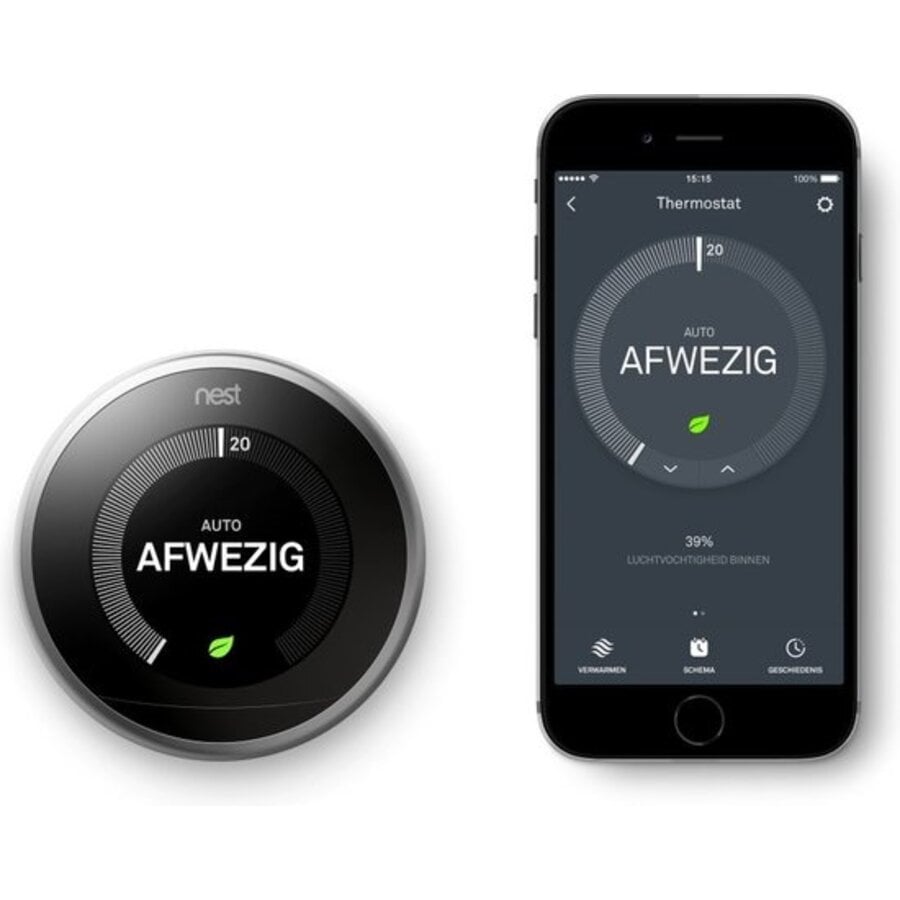 Google Nest Learning Thermostat V3 – Slimme Thermostaat – Zwart – OpenTherm – Wifi –-7