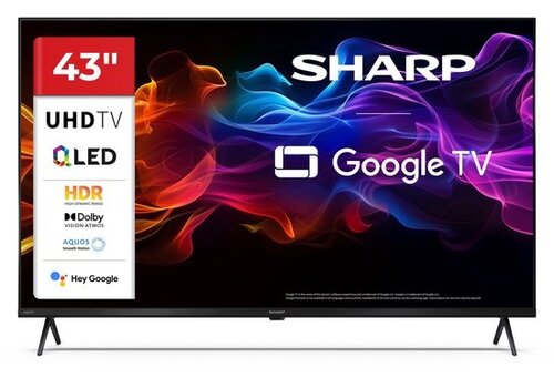 Sharp 43HP5265E – 43 inch 4K Ultra HD QLED Smart TV – Google TV 