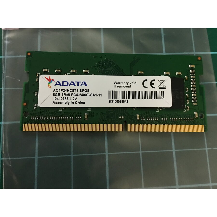ADATA AO1P24HC8T1-BPGS – 8GB DDR4 2400MHz SO-DIMM Laptop Geheugen – PC4-19200-1