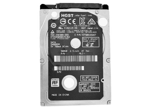 HGST H2T5001654S7 – 500GB 2,5 inch SATA HDD Harde Schijf – 5400RPM 