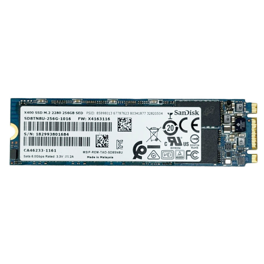 SanDisk X400 M.2 2280 256GB SSD – SD8TN8U-256G-1006 – SATA III-1
