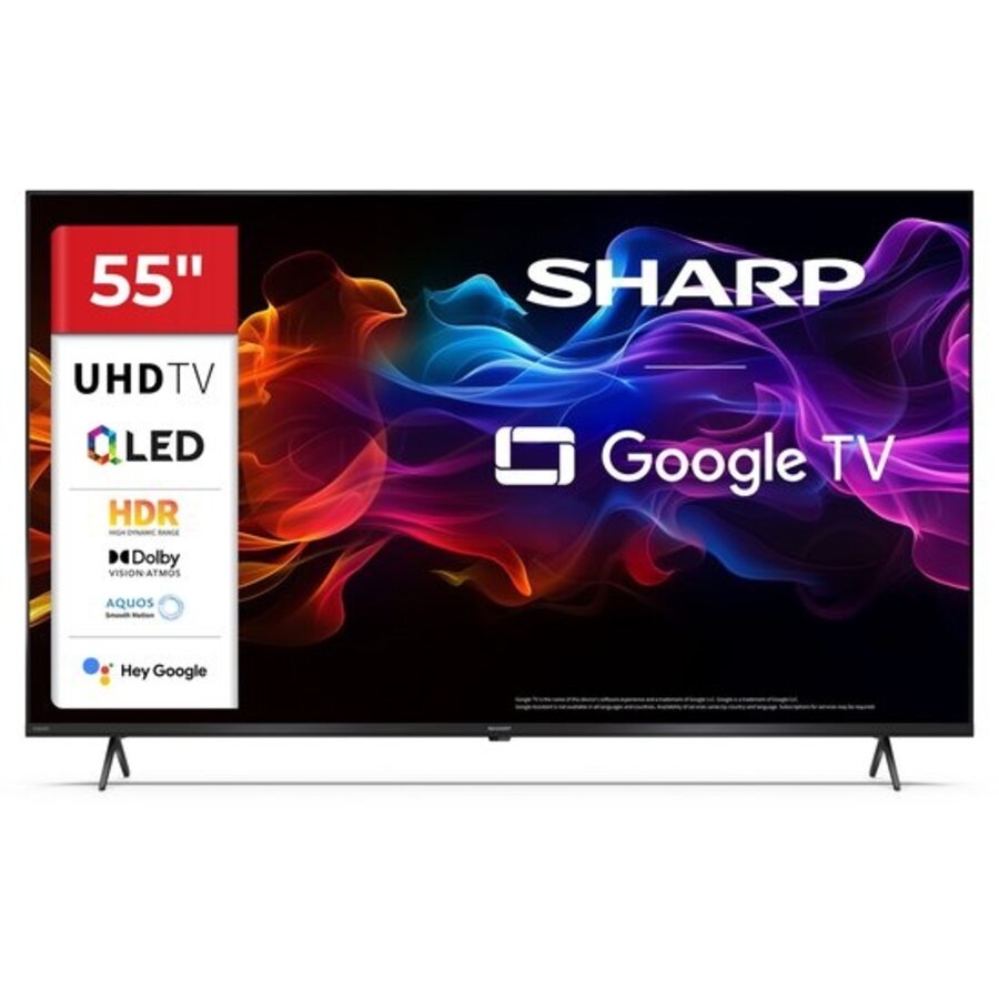 Sharp 55HP5465E – 55 inch 4K Ultra HD QLED Google TV – Smart TV – Dolby Vision & Dolby Atmos-1