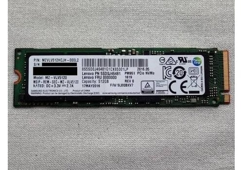 Samsung PM951 512GB – M.2 NVMe SSD – PCIe 3.0 x4 – MZVLV512HCJH 