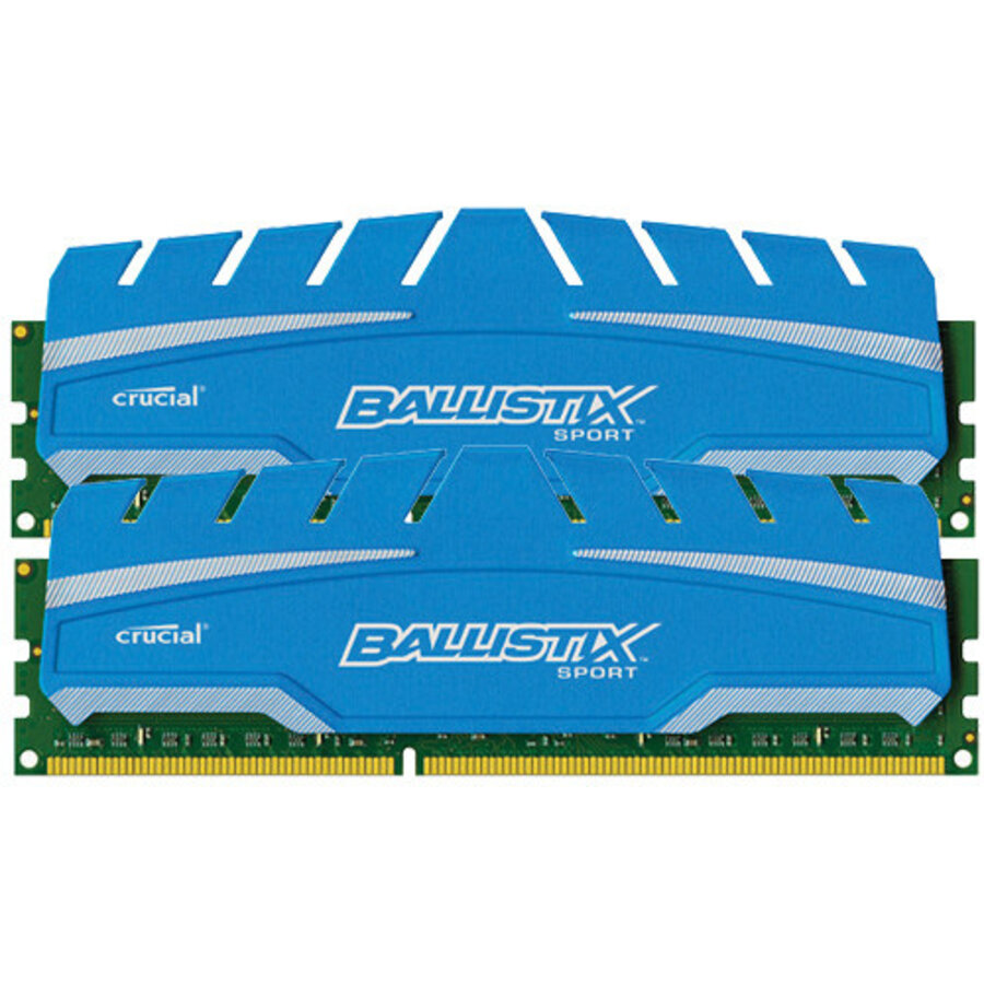 Crucial Ballistix Sport 8GB DDR3 Desktopgeheugen Kit – 2×4GB – 1600MHz – PC3-12800 – CL9 – 1.5V – 240-Pin DIMM – Non-ECC – Unbuffered-1