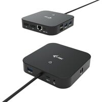 thumb-i-tec C31DUALDPDOCKPD USB-C Dual Display Docking Station met Power Delivery tot 100W, 2x DisplayPort, 3x USB-A 3.2 Gen 1, 2x USB-A 2.0, USB-C, Gigabit Ethernet en audioaansluiting-1